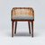 Interlude Home Palms Arm Chair - Chestnut/ Hemp