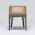 Interlude Home Palms Side Chair - Grey Ceruse/ Sisal