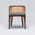 Interlude Home Palms Side Chair - Chestnut/ Straw
