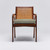 Interlude Home Delray Arm Chair - Chestnut/ Fern