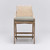 Interlude Home Delray Counter Stool - White Ceruse/ Hem