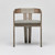 Interlude Home Maryl Iii Dining Chair - Washed Grey/ Jade