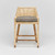 Interlude Home Boca Counter Stool - Natural/ Pebble