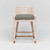 Interlude Home Boca Counter Stool - White Wash/ Moss