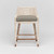 Interlude Home Boca Counter Stool - White Wash/ Sisal