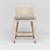 Interlude Home Boca Counter Stool - White Wash/ Natural