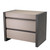 Eichholtz Meribel Bedside Table - Grey Leather Look