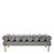 Eichholtz Oxley Bench - Savona Light Grey Velvet Brushed Brass