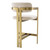 Eichholtz Donato Counter Stool - Brushed Brass Bouclé Cream