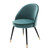 Eichholtz Cooper Dining Chair - Roche Turquoise Velvet - Set Of 2