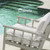 Eichholtz Como Outdoor Chair - White Sunbrella Mineral Blue