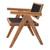 Eichholtz Kristo Outdoor Dining Chair - Natural Teak Black Weave