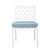 Eichholtz Paladium Outdoor Dining Chair - White Sunbrella Mineral Blue