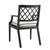 Eichholtz Paladium Outdoor Dining Chair - With Arm Black Sunbrella Canvas
