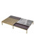 Eichholtz Forma Coffee Table - Brushed Brass Grey Marble