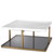 Eichholtz Grant Coffee Table - Br Brass White Marble