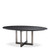 Eichholtz Melchior Dining Table - Oval Charcoal Oak Veneer