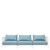 Eichholtz Ocean Club Outdoor Sofa - Club White Sunbrella Mineral Blue