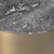 Eichholtz Porter Side Table - Oval Brushed Brass Finish Grey Marble