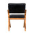 Noir Dolores Chair - Teak With Leather