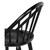 Noir Gloster Bar Chair - Charcoal Black