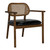 Noir Tolka Chair - Teak With Leather Seat