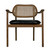 Noir Tolka Chair - Teak With Leather Seat