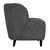 Noir Laffont Chair With Grey Fabric