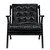 Noir Lauda Chair With Black Leather