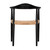 Noir Dallas Chair - Black Burnt With Rattan