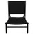 Noir Boomerang Chair - Charcoal Black