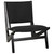 Noir Boomerang Chair - Charcoal Black