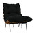 Noir Hanzo Chair With Steel Legs - Teak