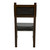 Noir Kerouac Chair With Leather - Distressed Brown