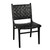 Noir Dede Dining Chair - Leather - Black