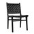 Noir Dede Dining Chair - Leather - Black