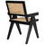 Noir Jude Chair With Caning - Black