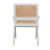 Noir Jude Chair With Caning - White Wash