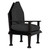 Noir Resurrection Chair W/Us Made Cushions