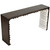 Noir Nelson Console - Ebony Walnut With White Detail