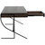 Noir Frank Desk - Ebony Walnut With Steel