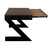 Noir Z Desk - Metal With Dark Walnut