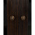 Noir Noho Hutch - Hand Rubbed Black With Light Brown Trim