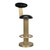 Noir Sedes Bar Stool - Steel With Brass Finish