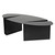 Noir Minerva Coffee Table - Black Steel