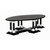 Noir Desoto Coffee Table - Hand Rubbed Black And Solid White