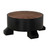 Noir Tambour Coffee Table - Hand Rubbed Black With Veneer Top