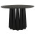 Noir Column Dining Table - Black Steel