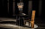 Noir Column Dining Table - Black Steel