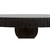 Noir Portobello Dining Table - Hand Rubbed Black With Light Brown Trim